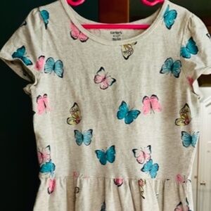 Girls dress size 10/12. Carter's. Short sleeved. Knee length. Knit. Worn twice